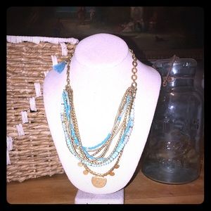 Stella&Dot turquoise layer statement necklace.